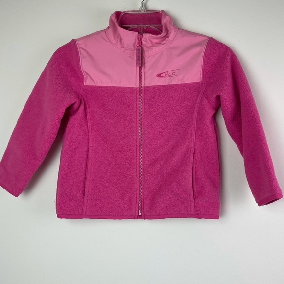 The Children's Place Pink Two-tone Sherpa Jacket Size 5-6 - Picture 1 of 3